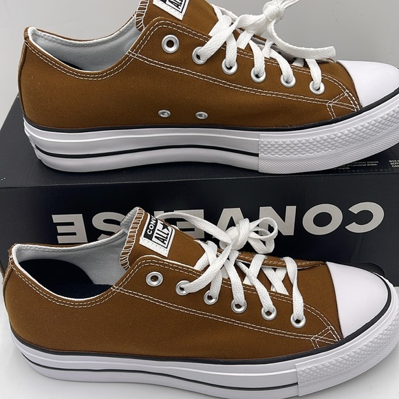 Converse Men’s CTAS LIFT OX
BRINDLE BROWN/WHITE/BLACK A09994C Platforms Sneakers - Picture 2 of 16